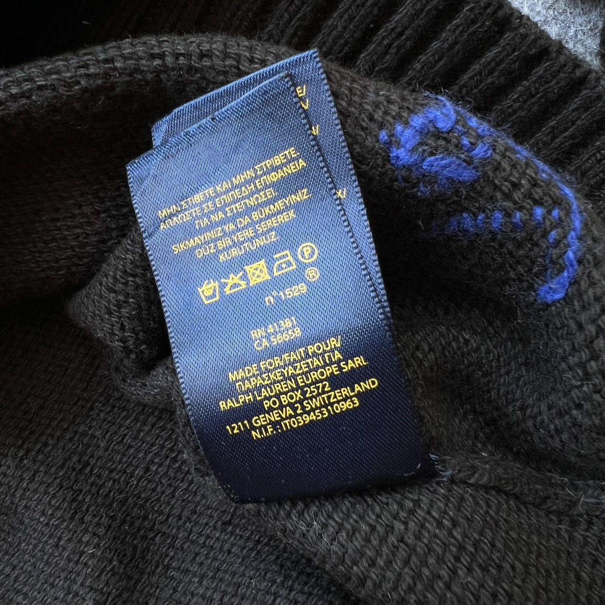 Designer × Polo Ralph Lauren × Vintage Vintage Polo Ralph Lauren Bear Knit Sweater Size M / US 6-8 / IT 42-44 - 7 Thumbnail