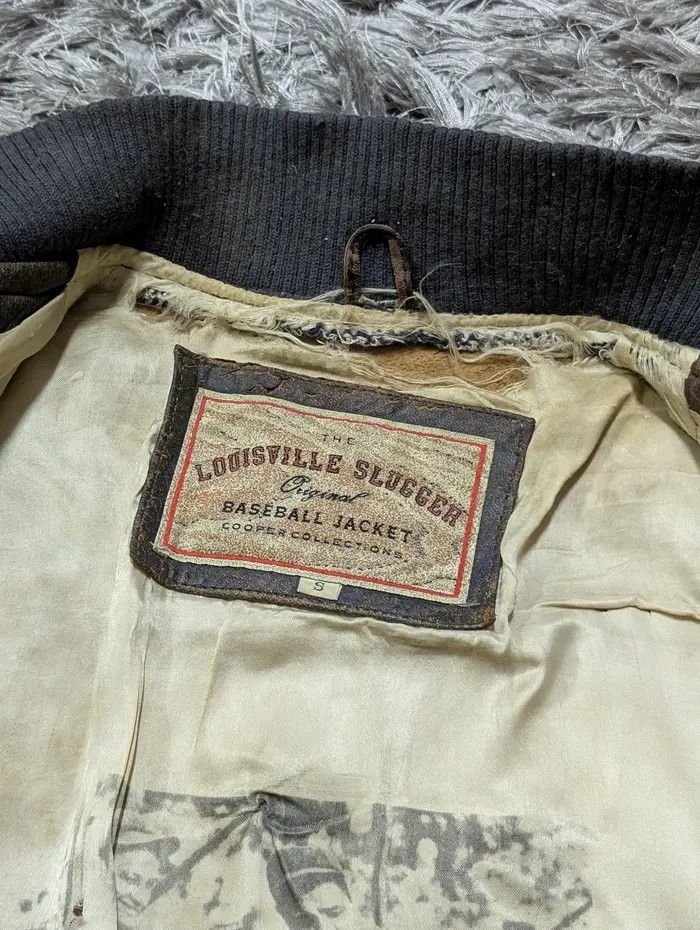 Louisville Slugger Vintage Baseball Jacket Cooper Collection Leather Coat Size US S / EU 44-46 / 1 - 7 Thumbnail