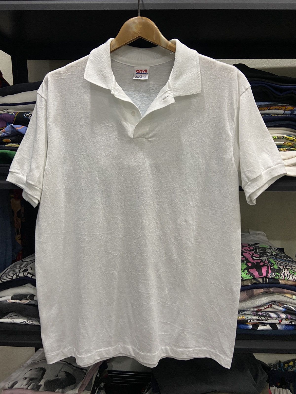 Mustang Vintage 80s Mustang Muscle Car Anvil Polo TShirt Size US L / EU 52-54 / 3 - 3 Thumbnail
