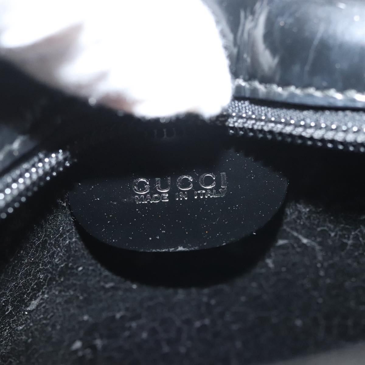 Gucci GUCCI Hand Bag Enamel Black Gold 000 2113 000 2113 Size ONE SIZE - 16 Thumbnail