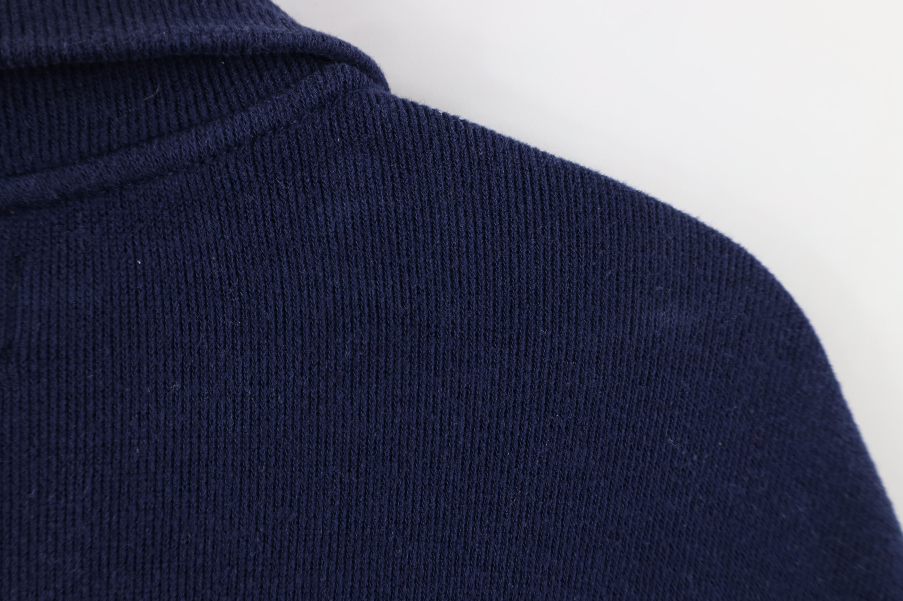Ralph Lauren × Vintage Vintage 90s Ralph Lauren Cotton Ribbed Knit Half Zip Sweater Size US L / EU 52-54 / 3 - 9 Thumbnail