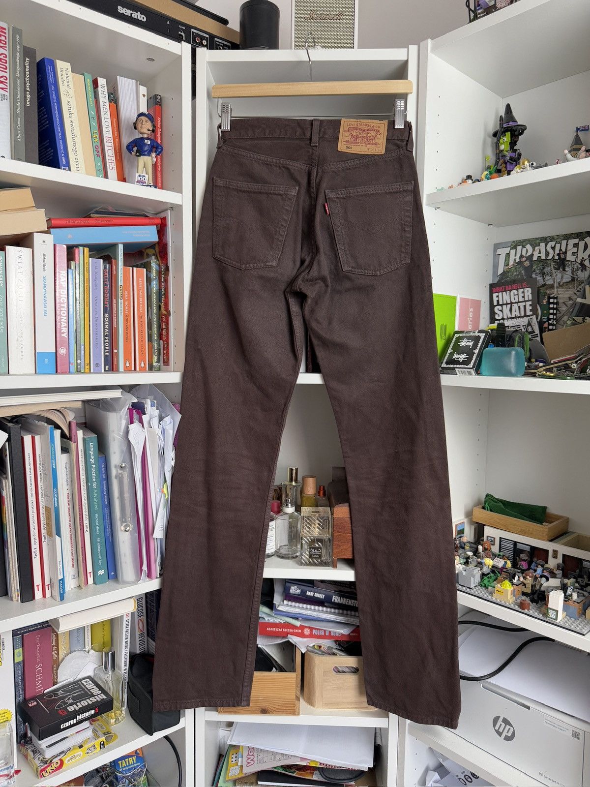 Levi's × Levi's Vintage Clothing × Vintage Vintage Levi’s 501 brown denim jeans pants 27x34 streetwear Size US 27 - 1 Thumbnail