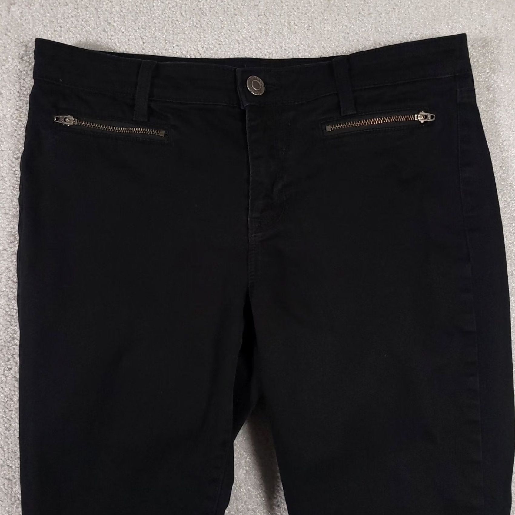 Gap Gap Jeans Women’s 10 30 Regular Black Zip Pockets Stretch Super Skinny Ankle Style Cropped Denim Mockup? Size 24" / US 00 / IT 34 - 3 Thumbnail