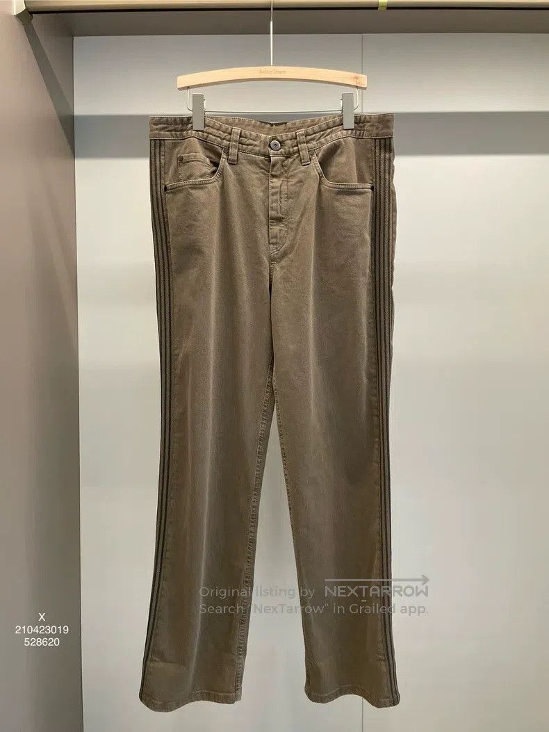 Brunello Cucinelli Brunello Cucinelli Khaki Beaded Cotton Casual Pants Size 27" / US 4 / IT 40 - 1 Thumbnail