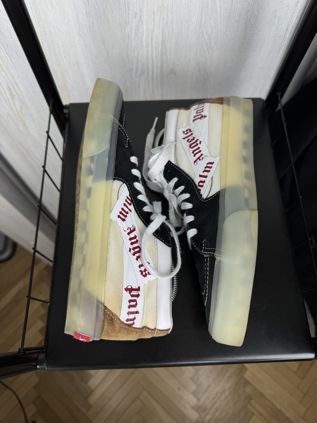 Palm Angels × Vans Vans Vault by Palm Angels Sk8-Mid VLT LX "Black" Sneakers Size US 9.5 / EU 42-43 - 7 Thumbnail