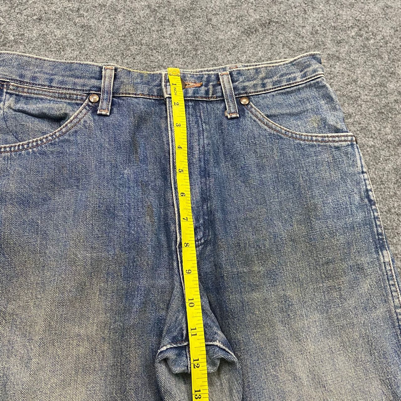 Vintage 💥Flare💥Vintage Wrangler Distressed Denim Size US 30 / EU 46 - 5 Thumbnail
