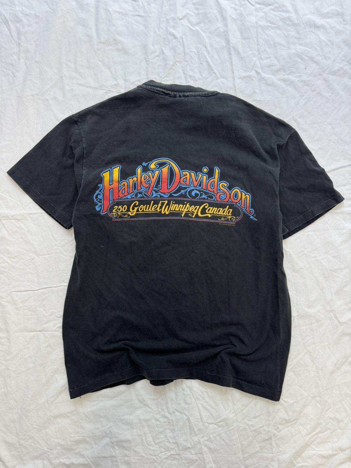 Vintage Faded 90s Harley Davidson Pocket T Shirt