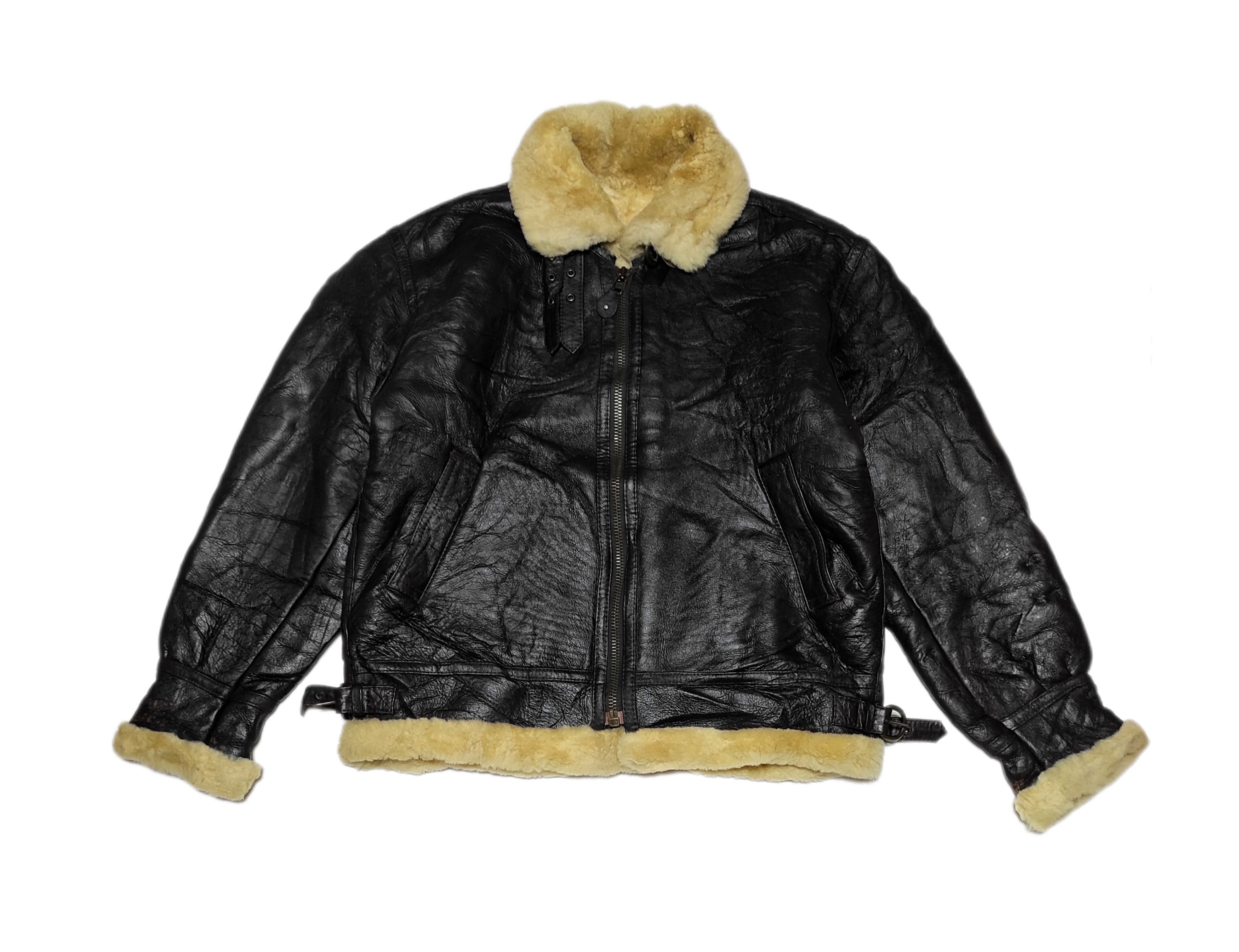 Other Beautiful Bomber Jacket type B3 Genuine leather Sheepskin Size US XL / EU 56 / 4 - 1 Thumbnail
