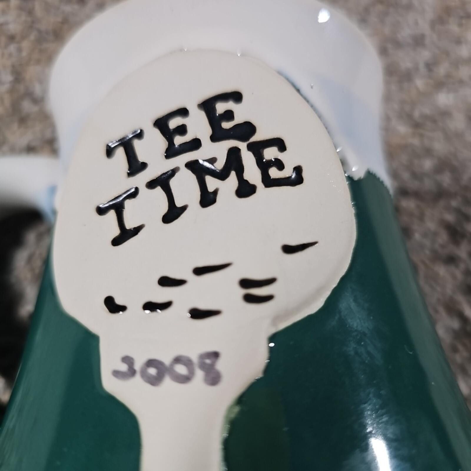 The Unbranded Brand Pottery Golf TEE TIME 2008 coffee Mug Size ONE SIZE - 2 Thumbnail