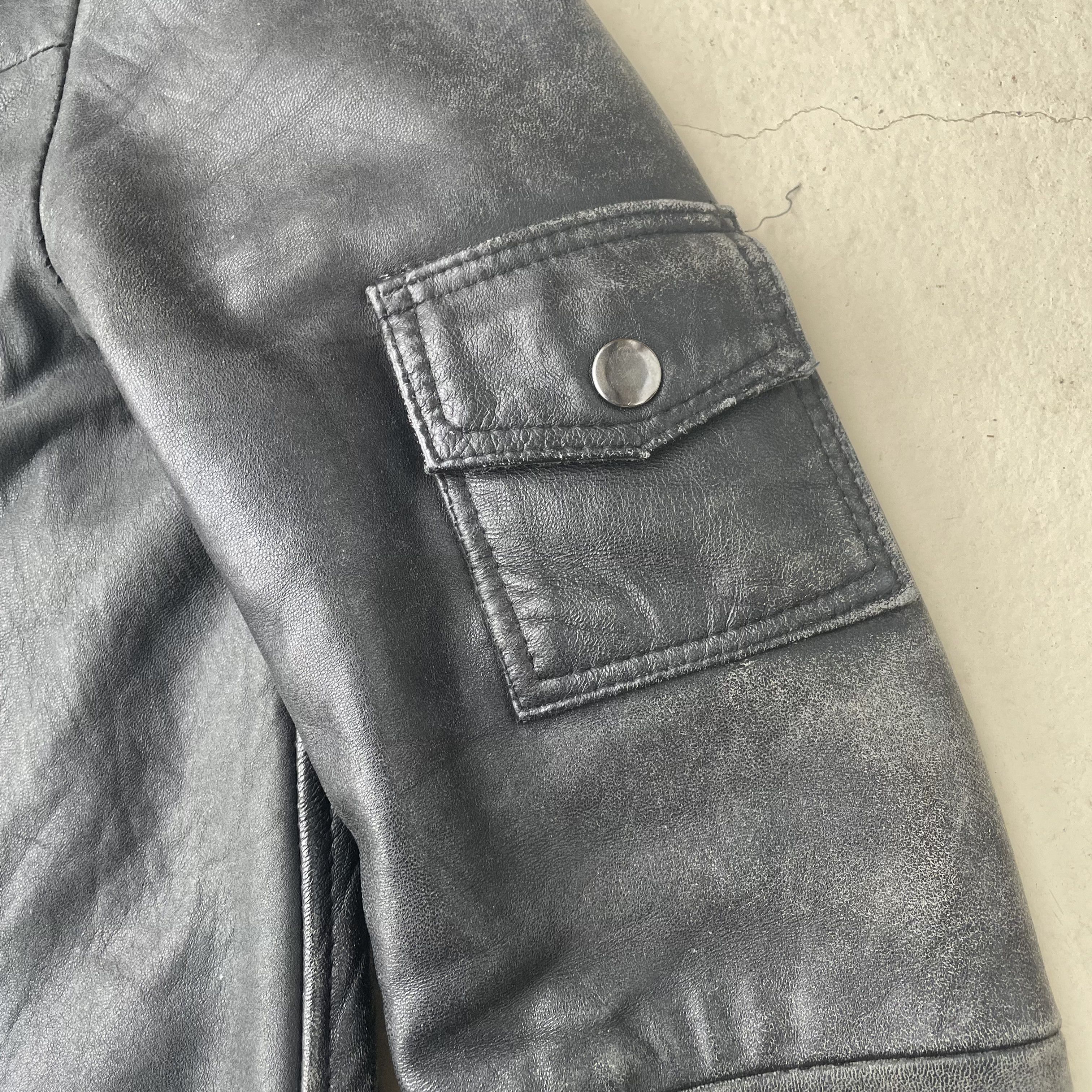 Japanese Brand Vintage EINS Japan Multi-Buckle Cowhide Double Rider Jacket Size US XS / EU 42 / 0 - 7 Thumbnail
