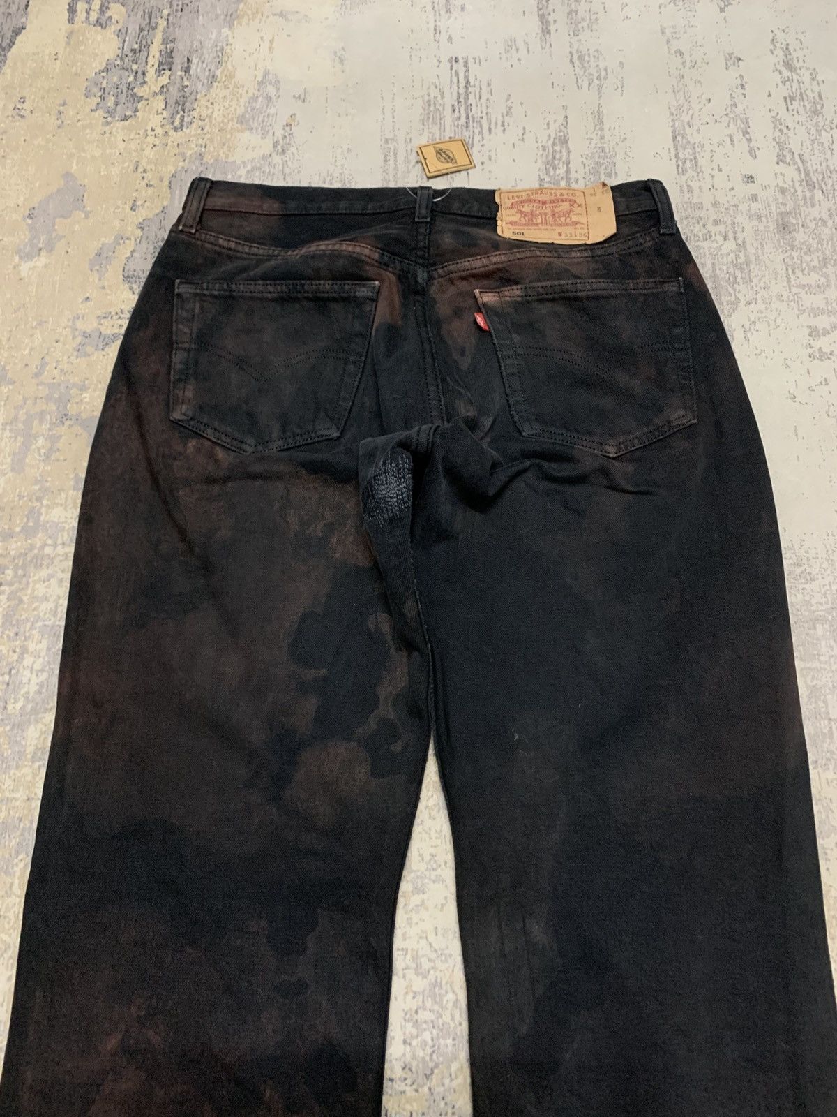 Levi's Vintage Levi’s 501 Acid Wash Black Jeans W32x34.5 Size US 32 / EU 48 - 7 Thumbnail