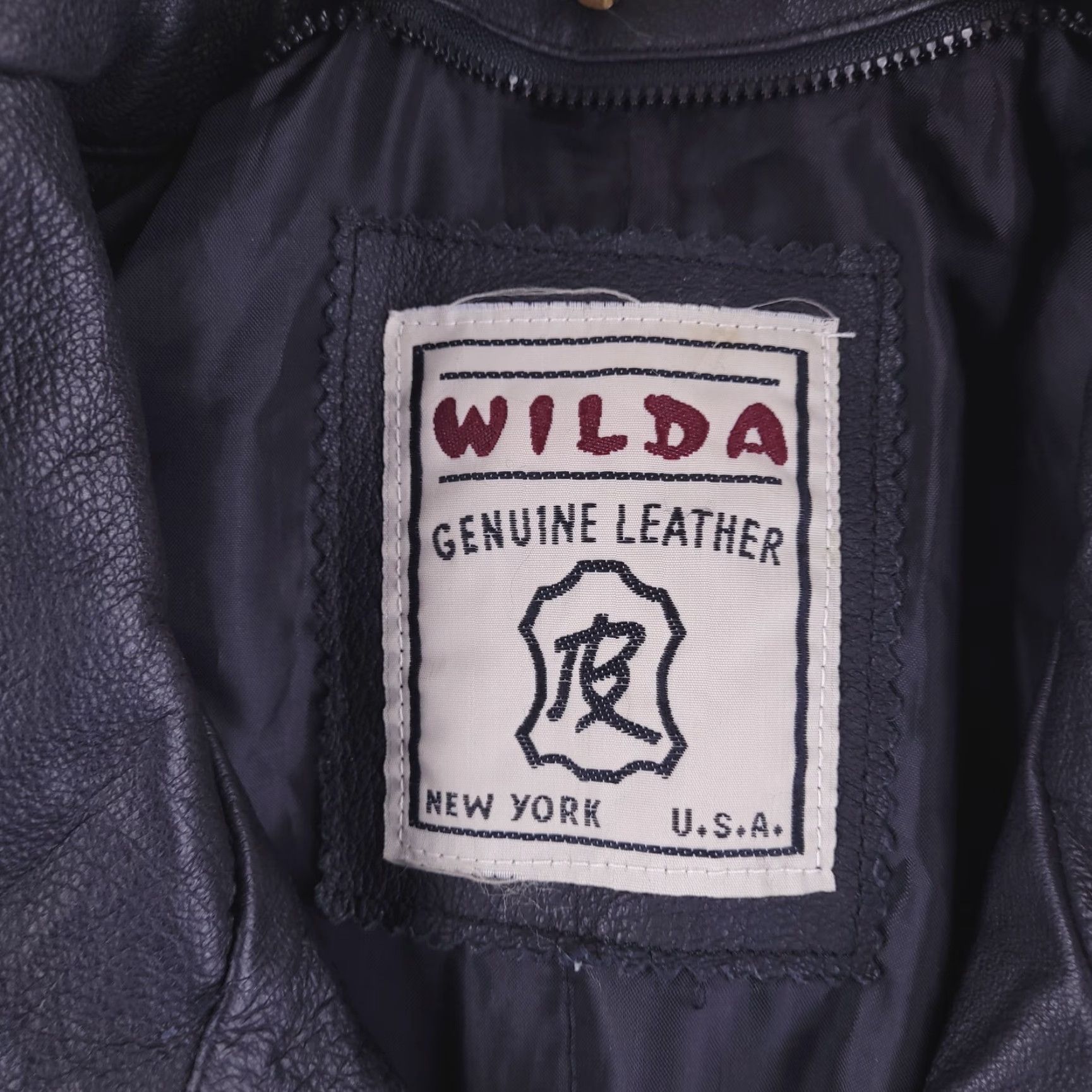 Vintage Wilda Leather Jacket XL Real Genuine Zip Bomber Mens Size US XL / EU 56 / 4 - 2 Thumbnail