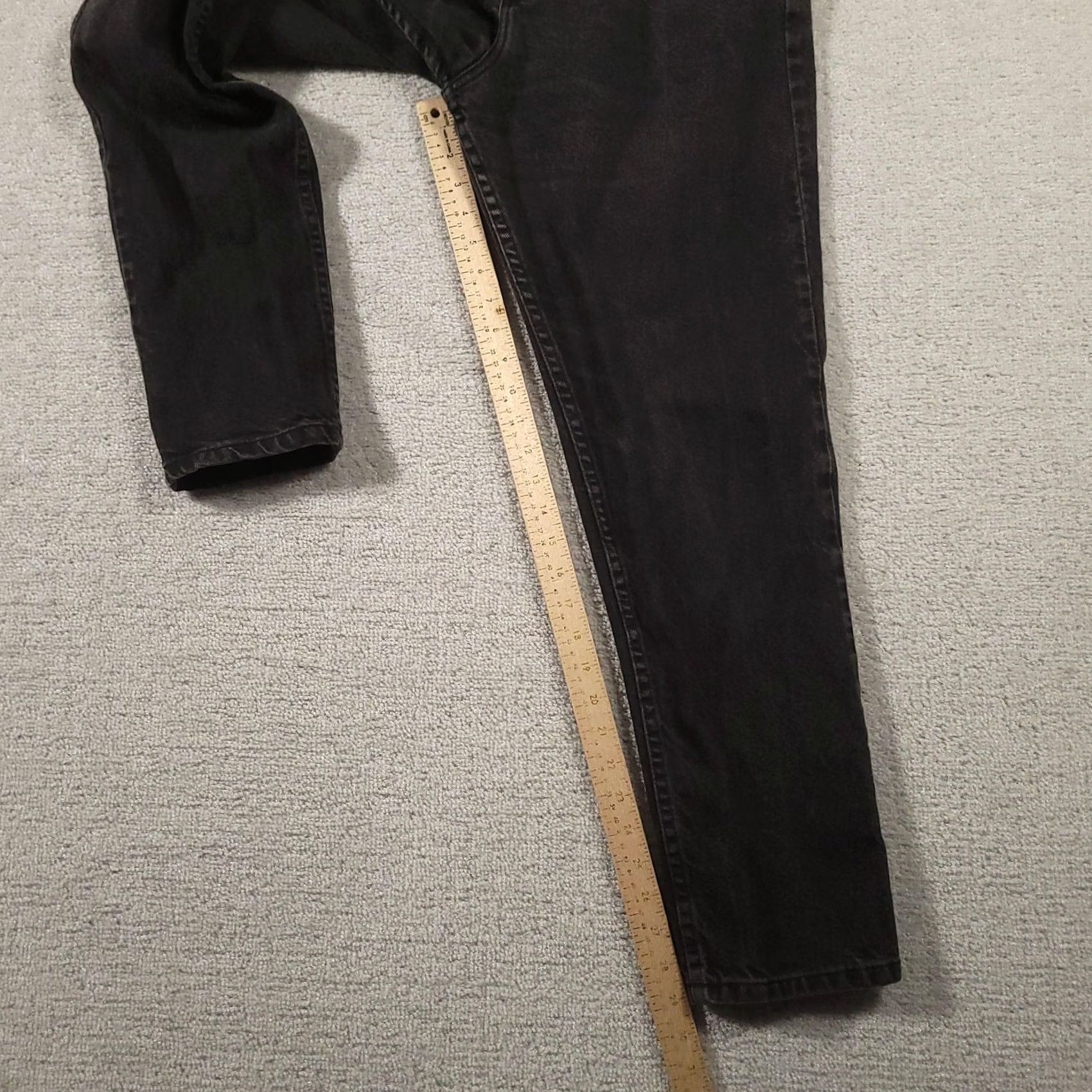 Vintage VINTAGE L.A. Blues Jeans Womens 12 Black High Rise Tapered Leg 100% Cotton Denim Size 34" / US 12 / IT 48 - 4 Thumbnail