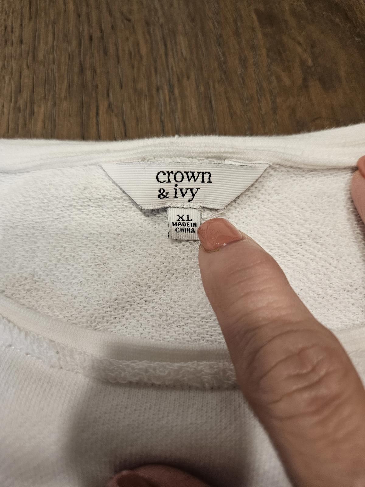 Designer Crown & Ivy Oversized 'Weekend' Long Sleeve Beach Coverup Size XL / US 12-14 / IT 48-50 - 5 Thumbnail