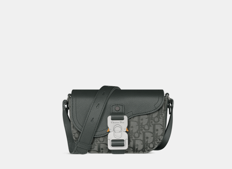 Dior o1w1db10426 2ADCA4 Size OS / Mini Messenger Bag in Gray Size ONE SIZE - 1 Thumbnail