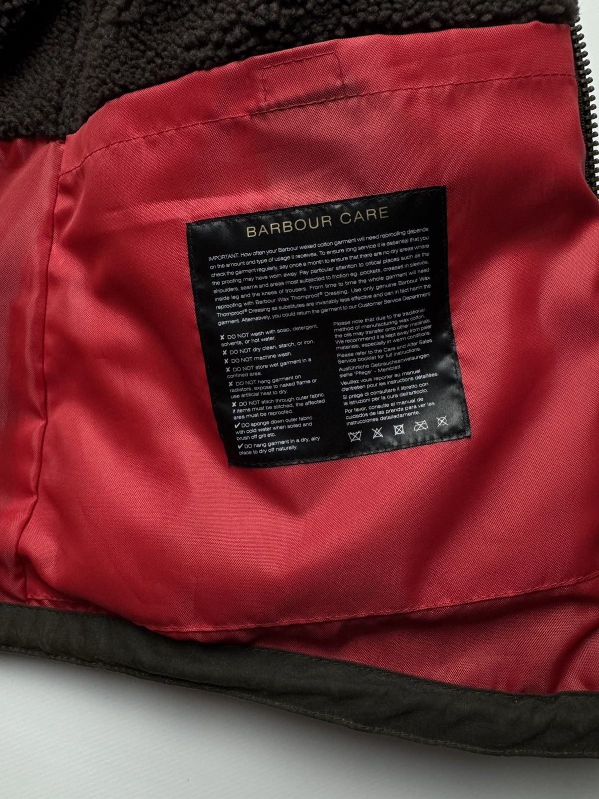 Barbour Barbour Oural Waxed Cotton Parka Jacket with Leather Patches Size US M / EU 48-50 / 2 - 17 Thumbnail