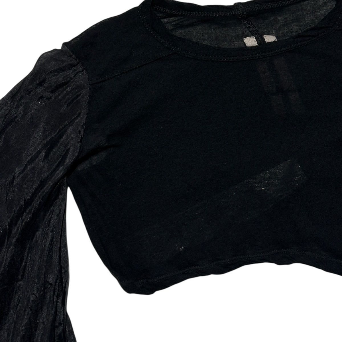 Rick Owens SS24 Lido flowy sleeve crop top Size S / US 4 / IT 40 - 2 Thumbnail