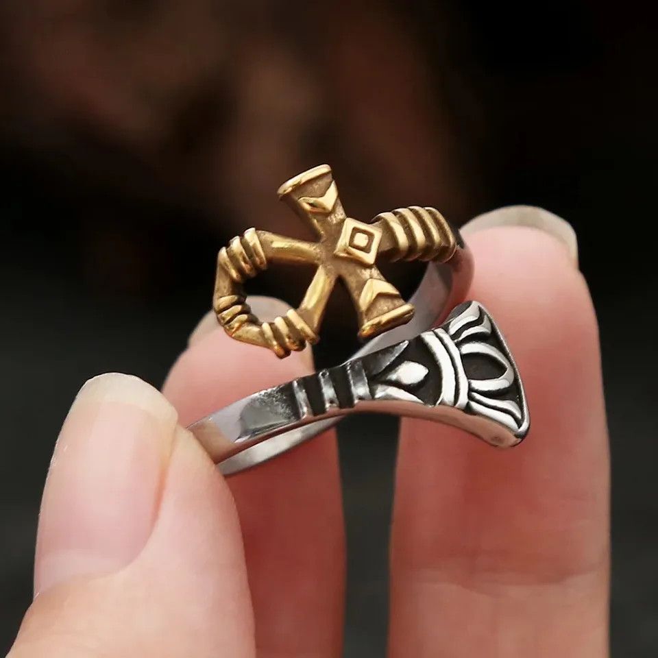 Japanese Brand × Jewelry × Vintage Egyptian Anka Cross Ring Size ONE SIZE - 5 Thumbnail