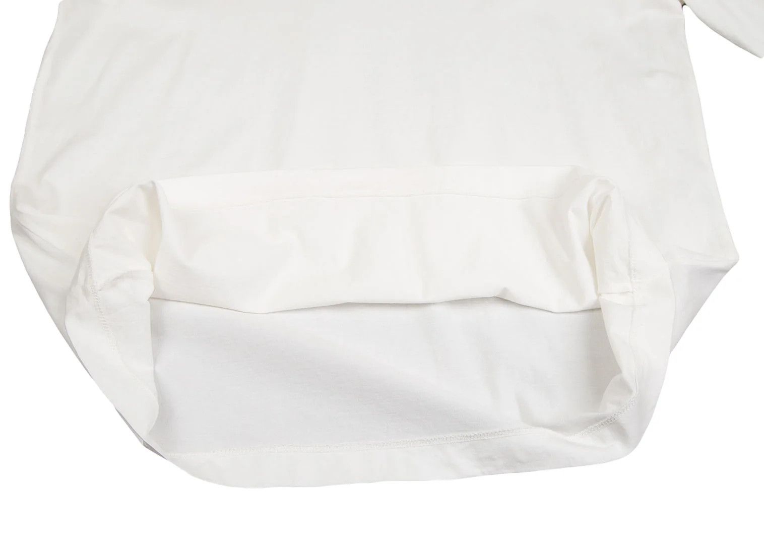 Issey Miyake Cotton Crew Neck T-Shirt Off White Size US S / EU 44-46 / 1 - 7 Thumbnail