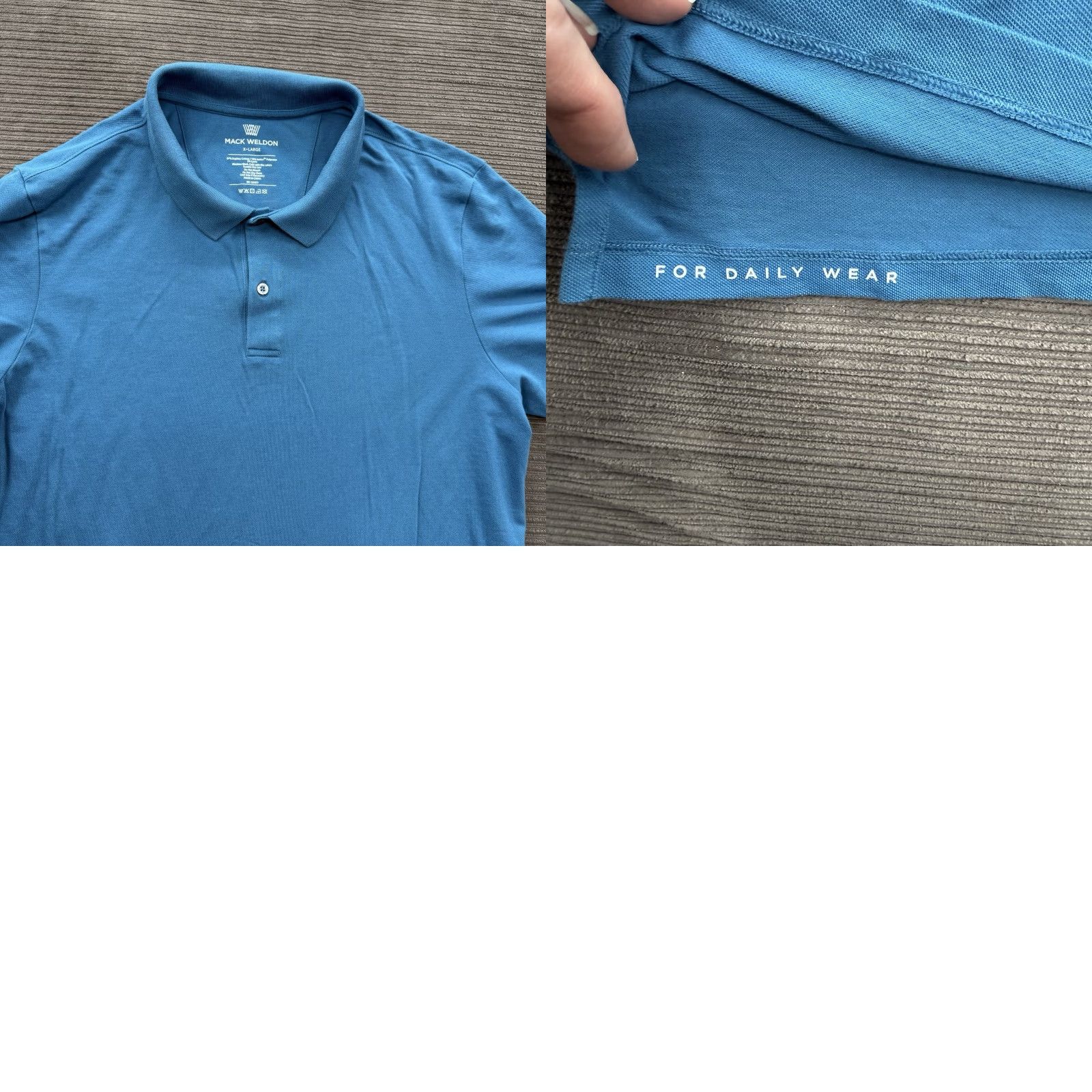 Vintage Mack Weldon Polo Shirt Men XL Blue Polyester Golf Preppy Casual Polo Shirt Golfing Outdoors Size US XL / EU 56 / 4 - 8 Thumbnail
