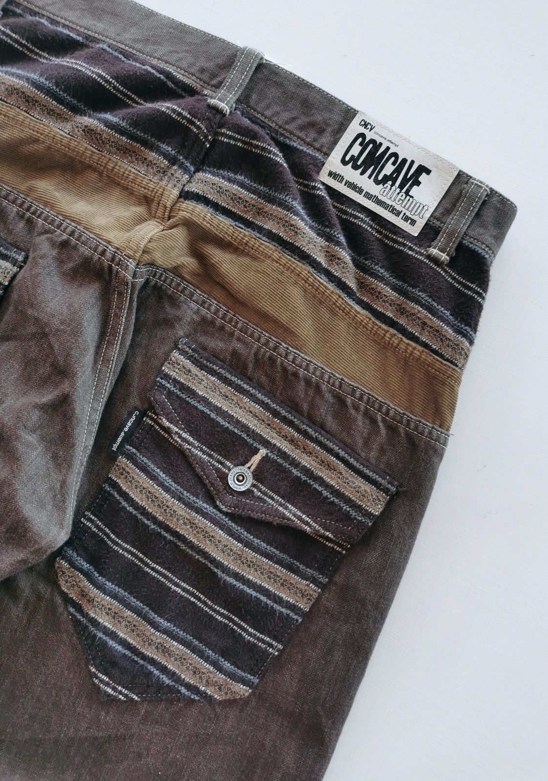 Kapital Concave Attempt Japan Brown Denim Jeans Size US 34 / EU 50 - 3 Thumbnail