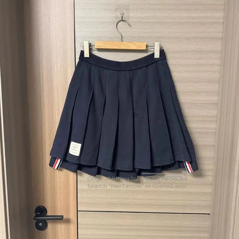 Thom Browne Thom Browne Blue Pleated Cotton Skirt . Size 30" / US 8 / IT 44 - 1 Thumbnail