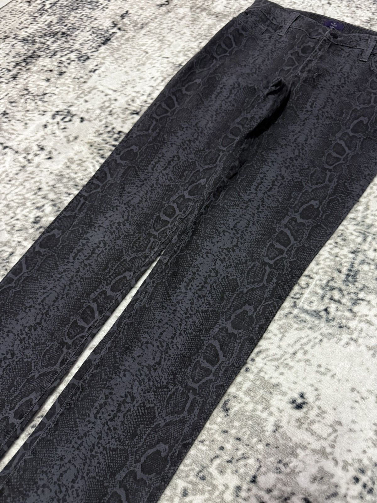 Japanese Brand NYDJ Snake Skin Slim Stretch Jeans Size 30" / US 8 / IT 44 - 4 Thumbnail