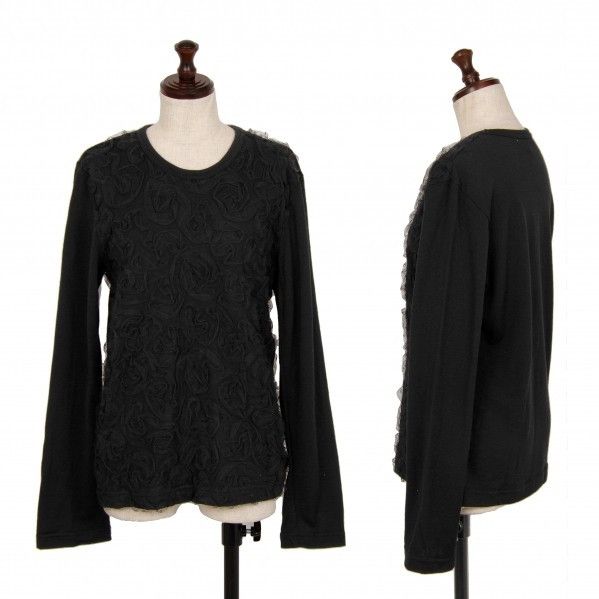 Comme des Garcons comme des garcon front frill knit flower longsleeve AD2006 Size S / US 4 / IT 40 - 1 Thumbnail