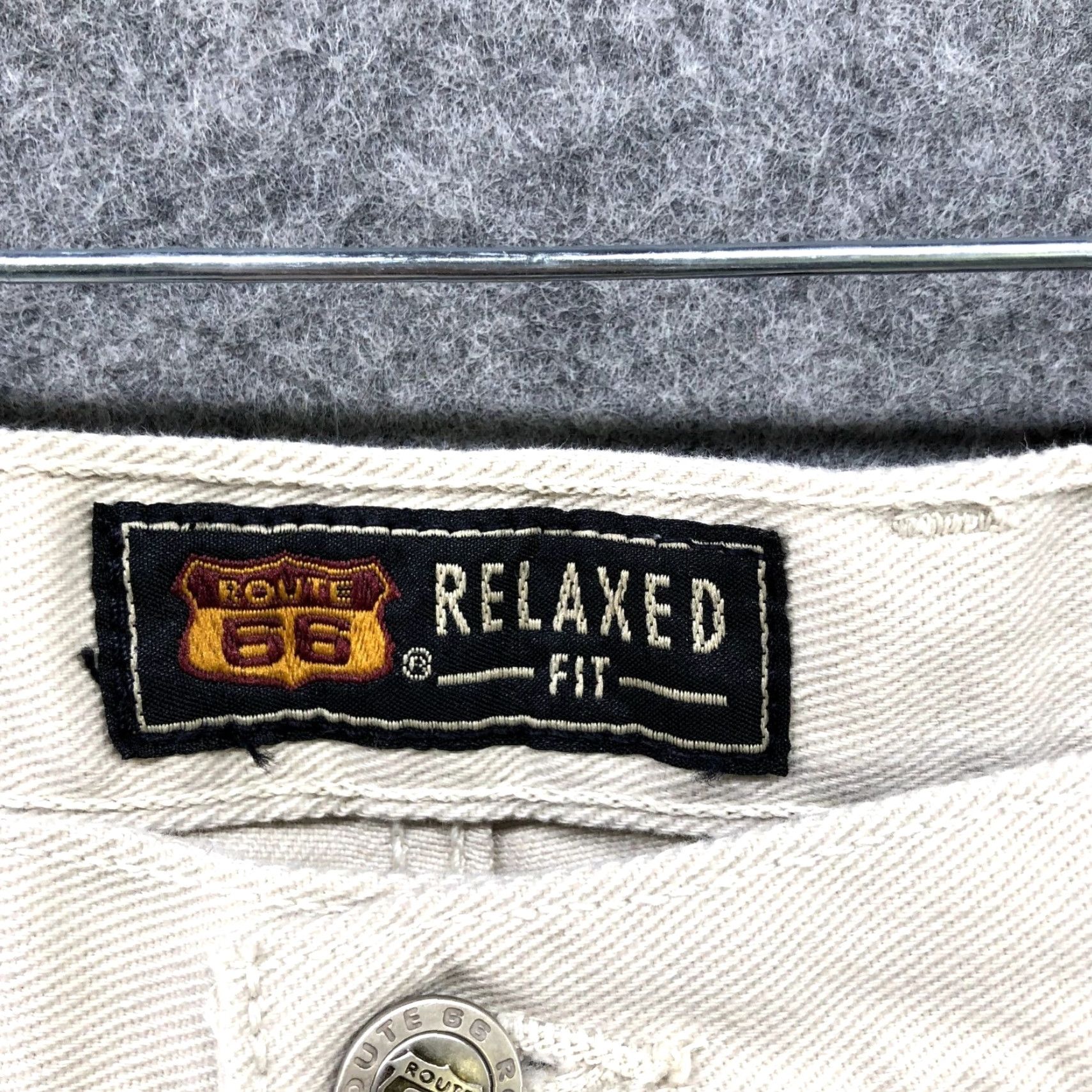 Route 66 NWT Route 66 Relaxed Fit Chino Jeans 5 Pocket Womens 20P Beige Canvas Denim Shirt? Size 42" / US 20 - 6 Thumbnail
