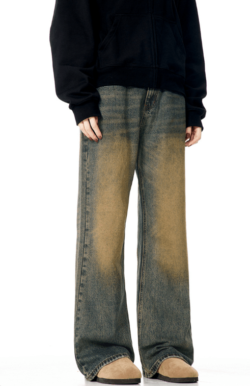 Japanese Brand American high street loose retro distressed wide-leg jeans Size US 32 / EU 48 - 5 Thumbnail