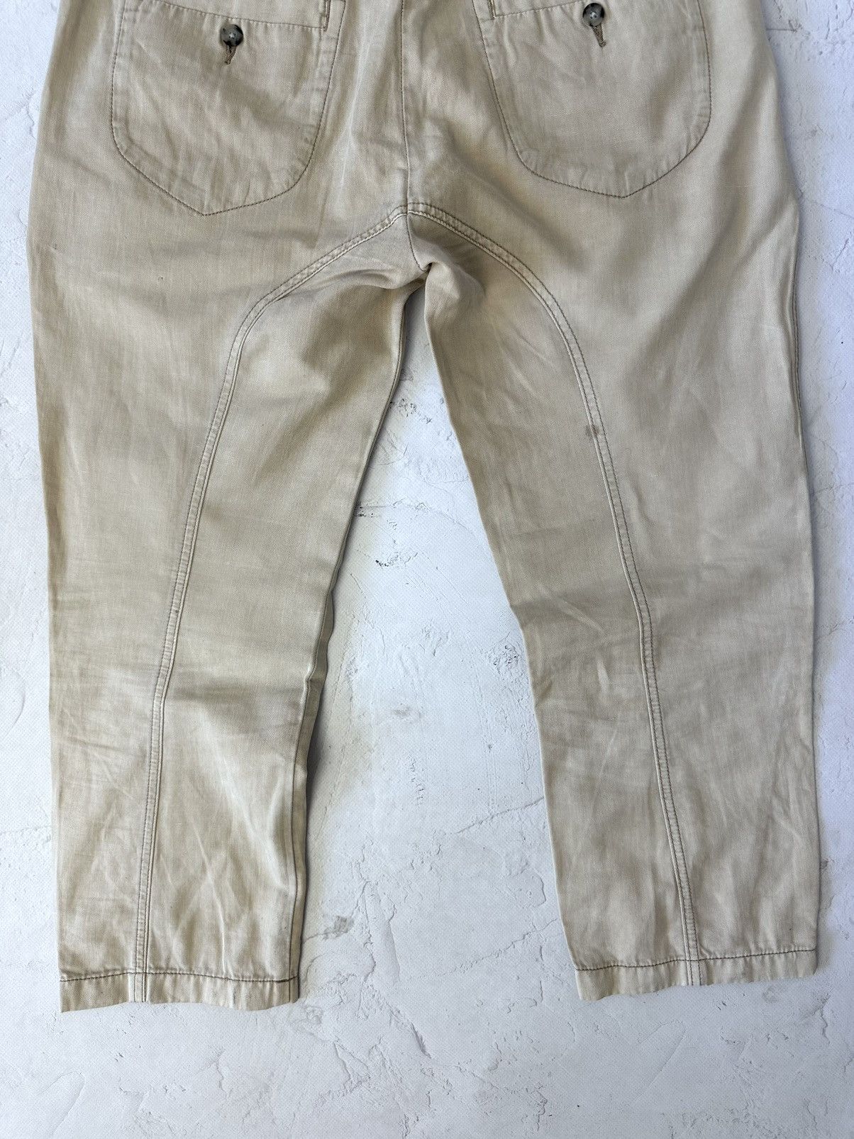 Diesel × Vintage Y2K Vintage Diesel Buttons Yellow Cropped Pants Size 27" / US 4 / IT 40 - 11 Thumbnail
