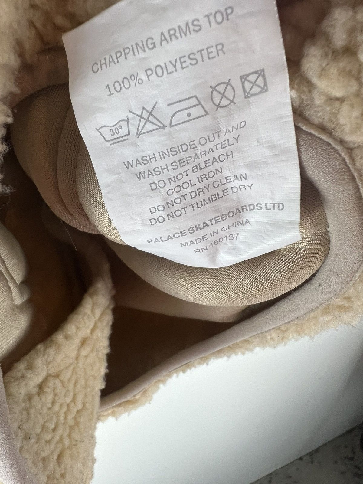 Palace Palace chapping arms top sherpa fleece vest Size US S / EU 44-46 / 1 - 4 Thumbnail