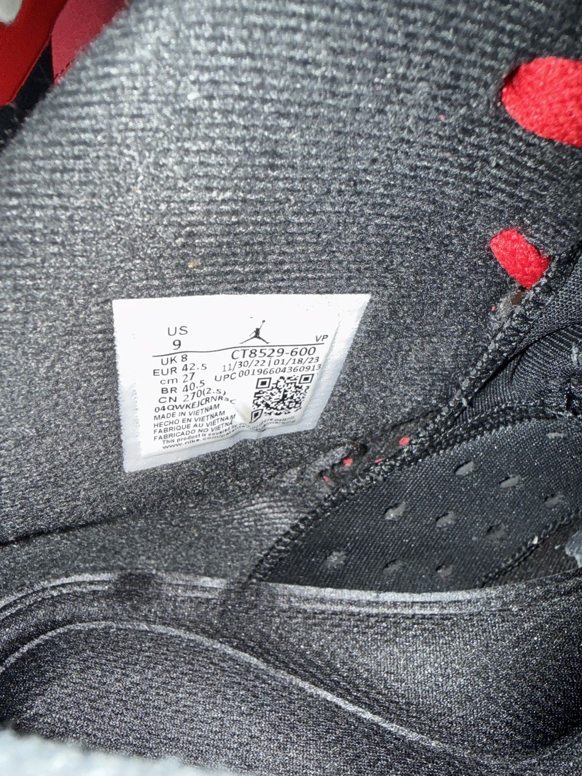 Nike Jordan 6 Toro Size US 9 / EU 42 - 6 Thumbnail