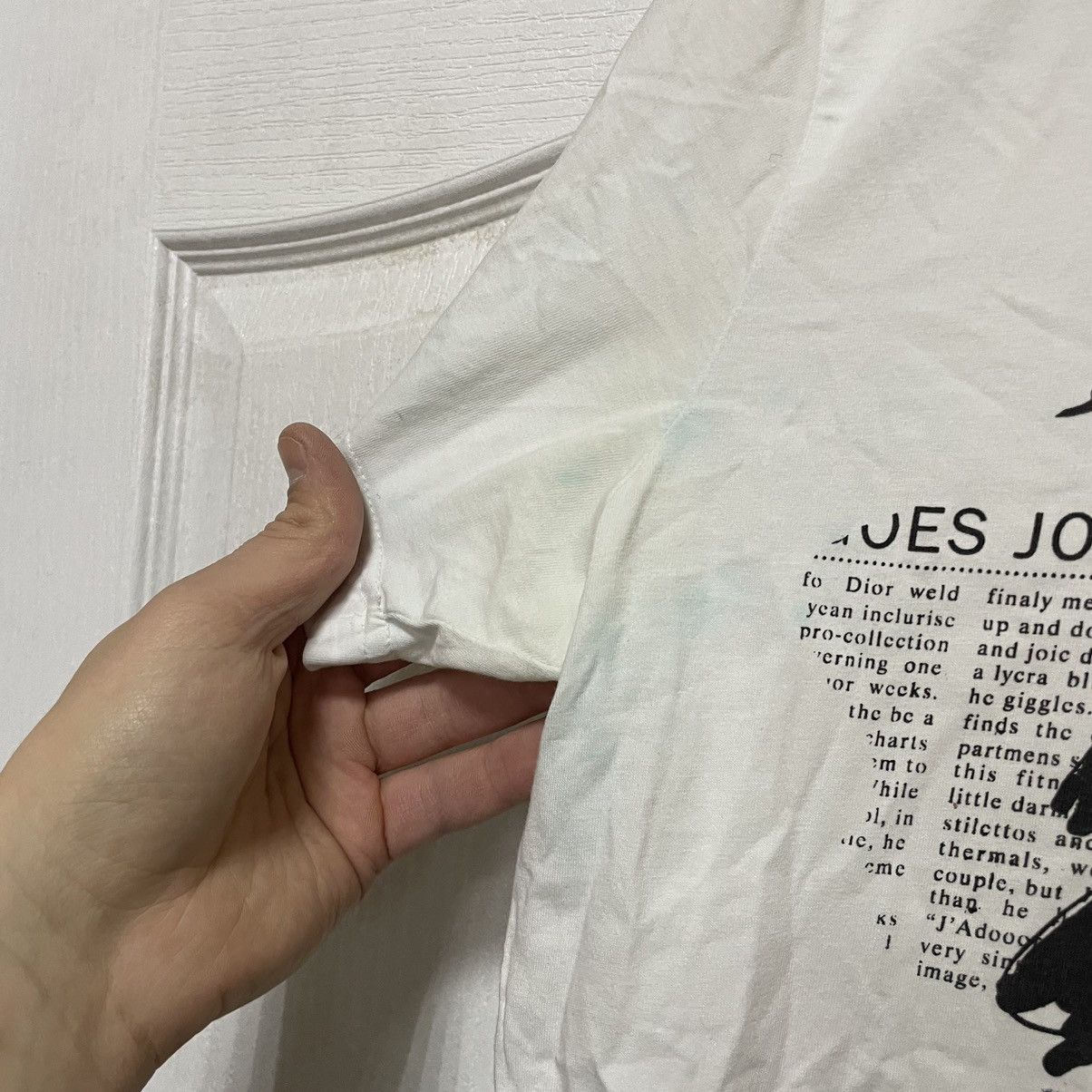 John Galliano vintage John Galliano news paper England UK trash tee shirt Size US L / EU 52-54 / 3 - 6 Thumbnail
