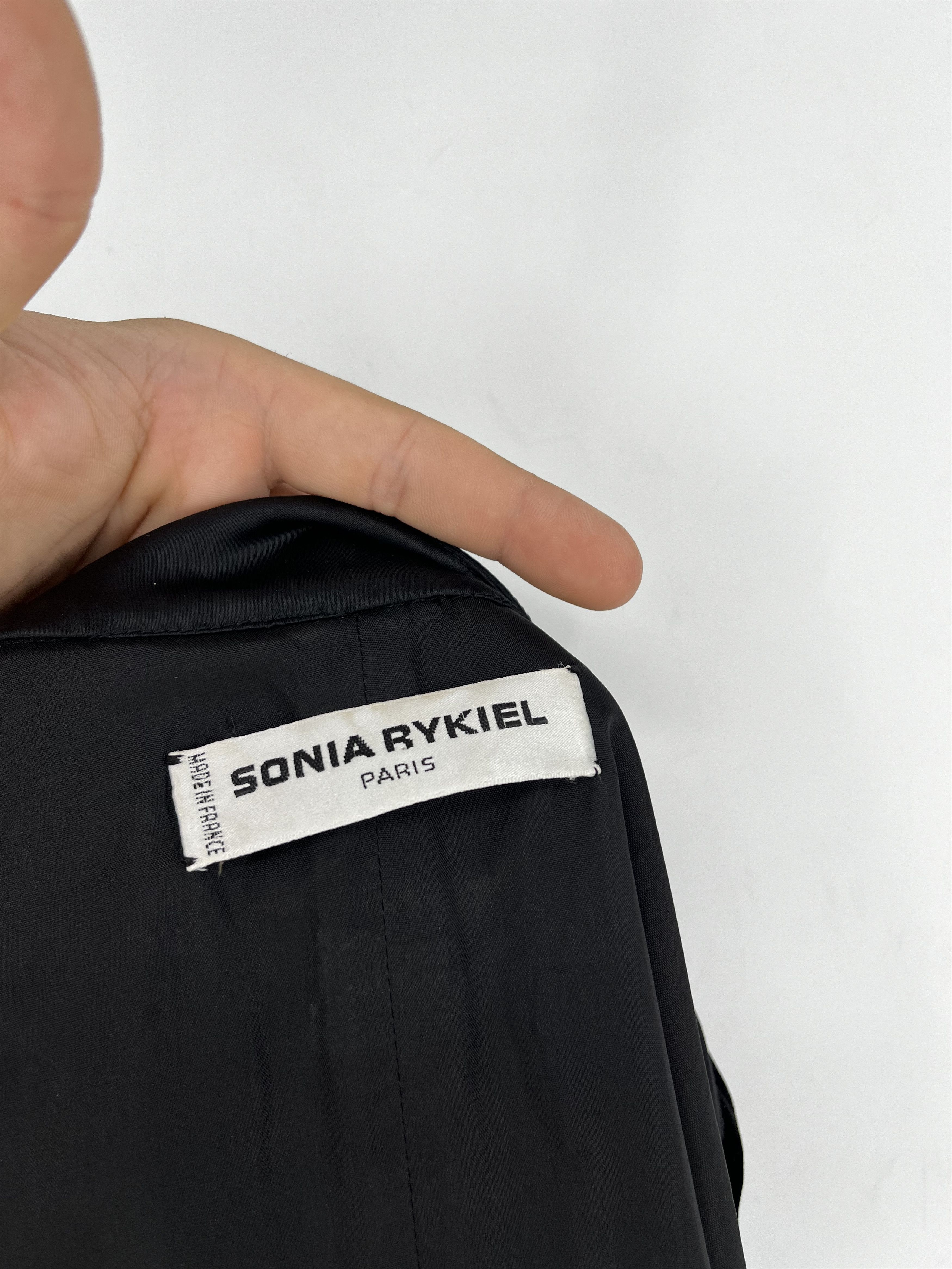 Japanese Brand × Sonia Rykiel Vintage Sonia Rykiel Velour Belted Blazer Made in France Size S / US 4 / IT 40 - 5 Thumbnail