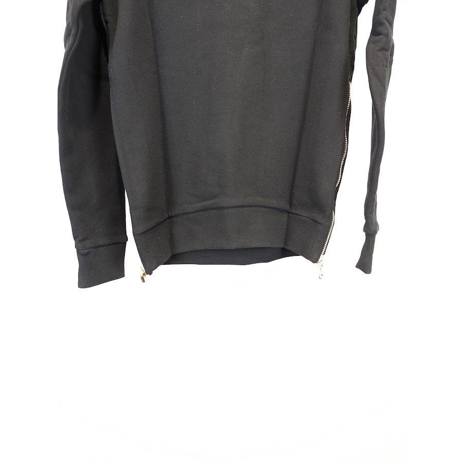 Balmain o1rshd1 Side Zip Sweatshirt in Black Size US S / EU 44-46 / 1 - 13 Thumbnail