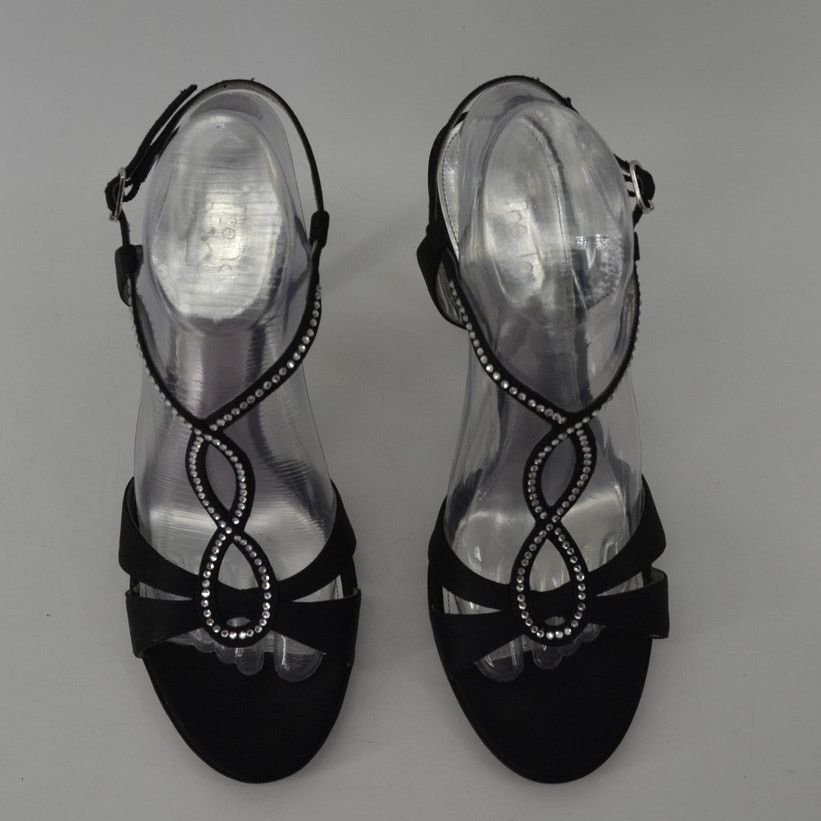 Other The Touch of Nina Sz 10 Black Satin Mother of the Bride Size US 10 / IT 40 - 9 Thumbnail