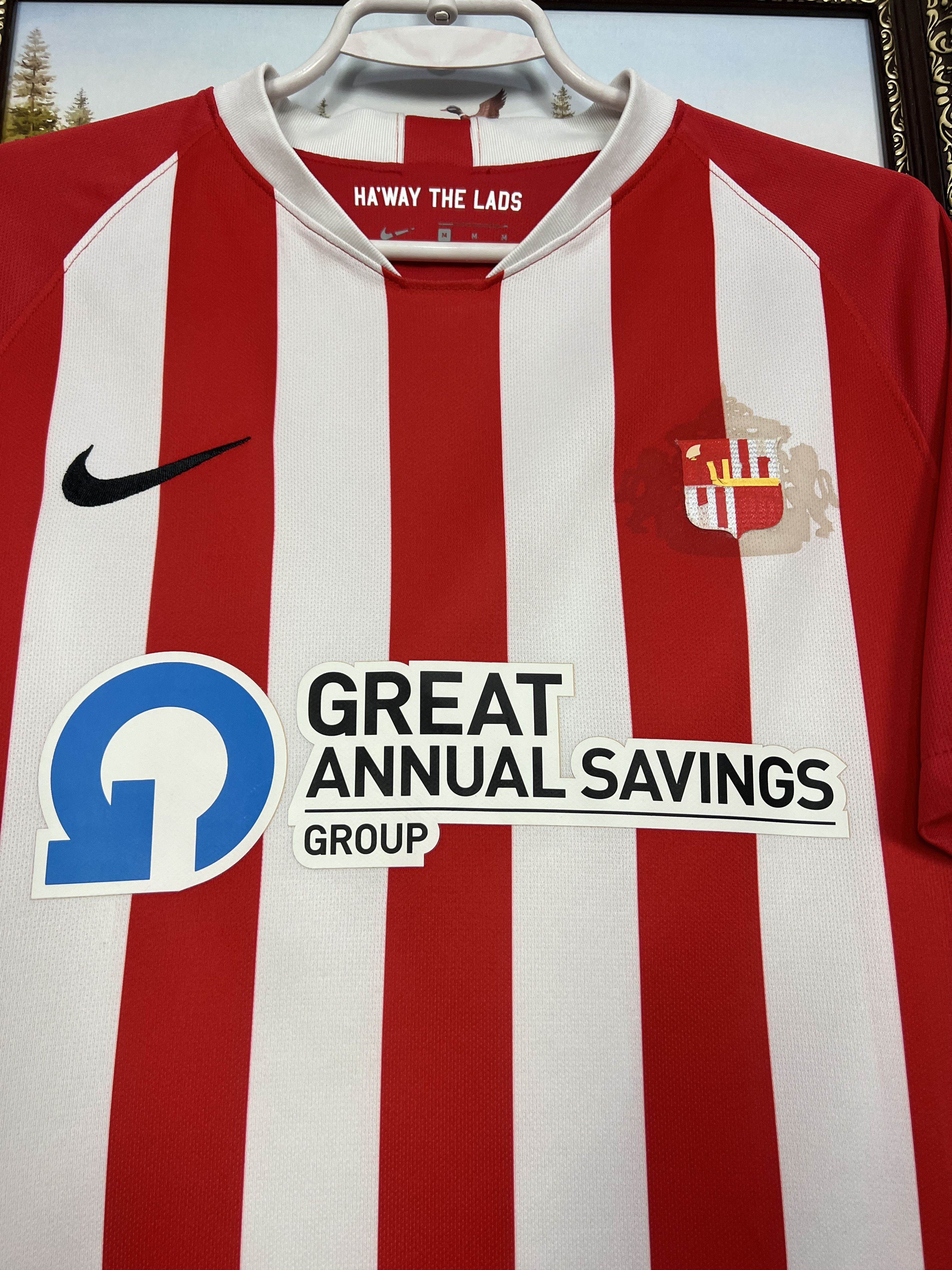 Nike Sunderland football shirt 2020 Soccer Nike Jersey Trikot Size US M / EU 48-50 / 2 - 3 Thumbnail