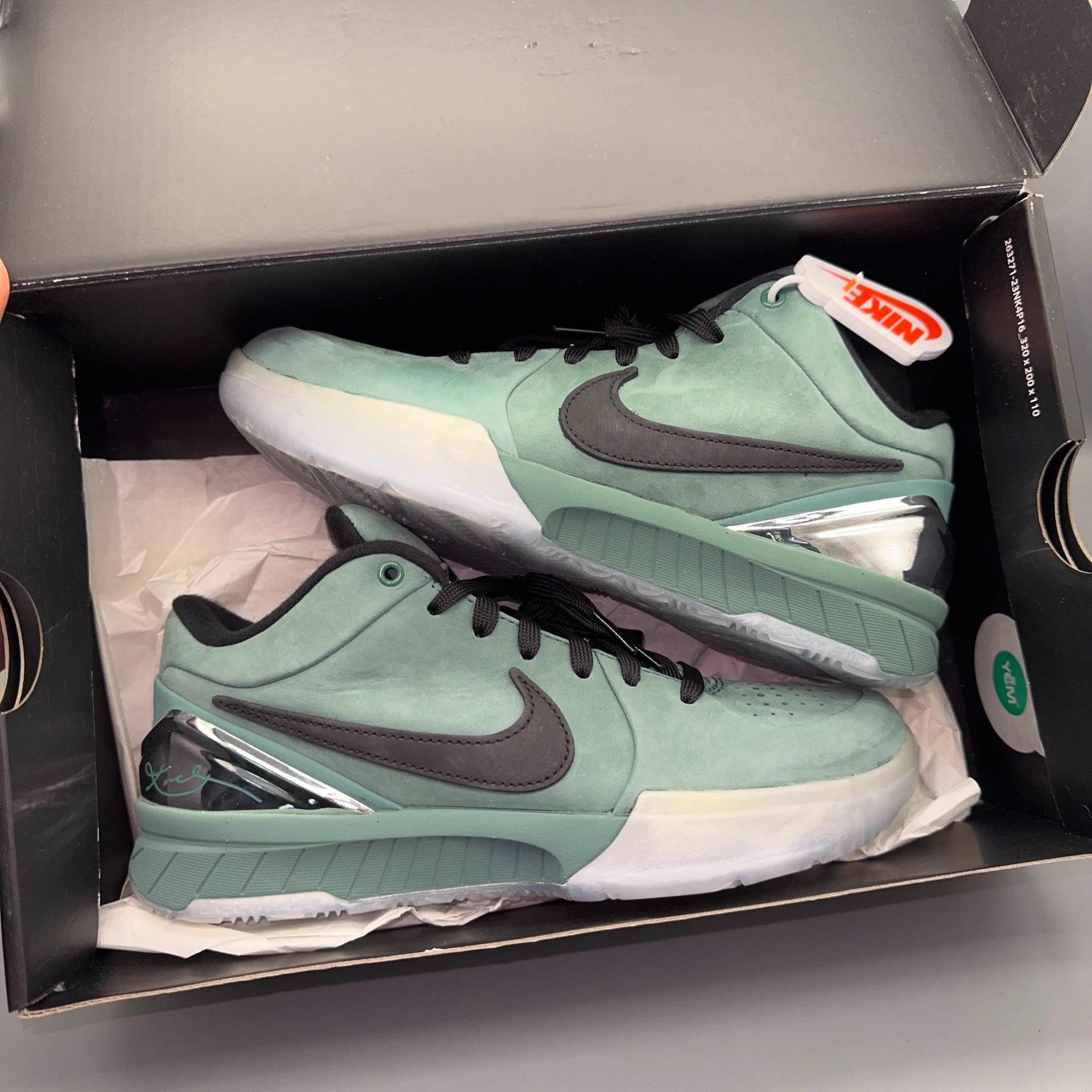 Nike Nike Kobe 4 Green 38 Size US 7 / IT 37 - 6 Thumbnail