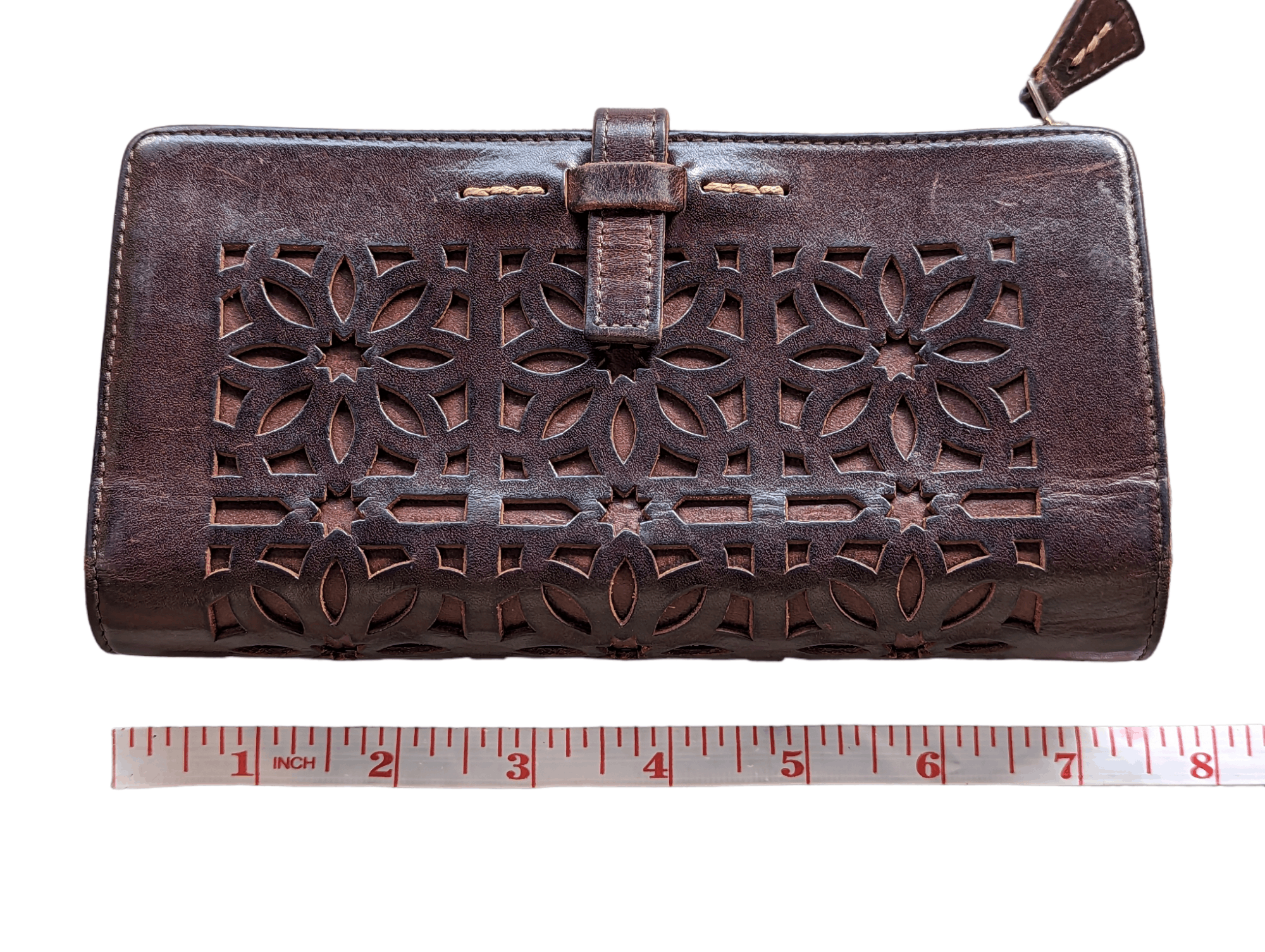 Genuine Leather RARE GENTEN CUTWORK LEATHER WALLET Size ONE SIZE - 10 Thumbnail
