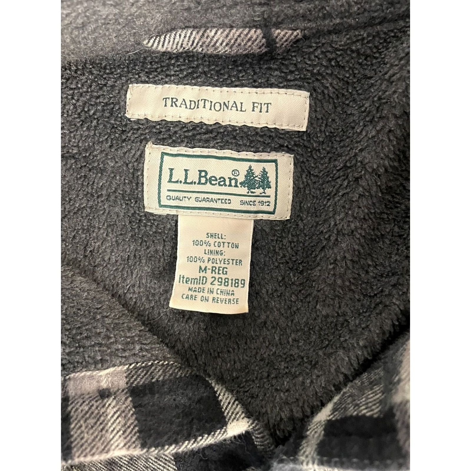 Vintage LL Bean Mens Flannel Shirt Size M Plaid Black White Button Up Traditional Fit Size US M / EU 48-50 / 2 - 4 Thumbnail