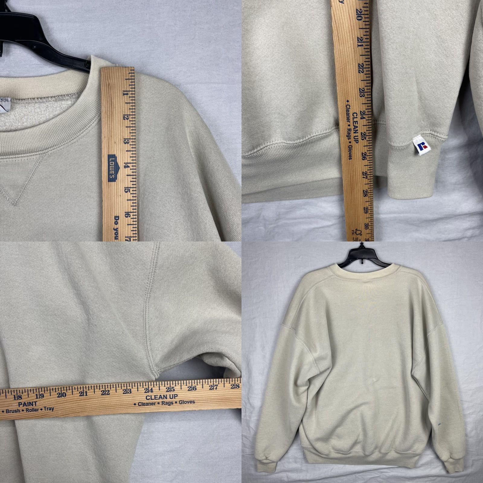 Russell Athletic VINTAGE Russell Athletic Sweater Mens 2XL Beige Sweatshirt Pullover Made In USA Size US XXL / EU 58 / 5 - 8 Thumbnail