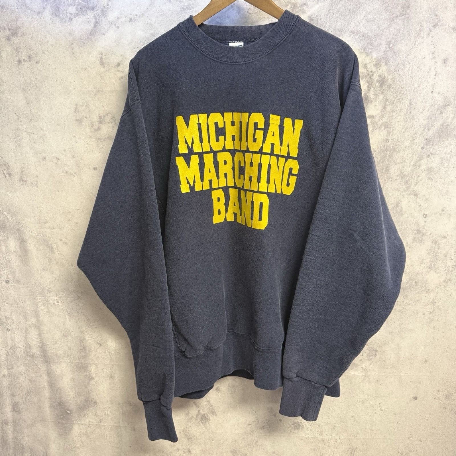 Vintage Vintage 90s University of Michigan Marching Band Sweatshirt Size US XXL / EU 58 / 5 - 2 Thumbnail