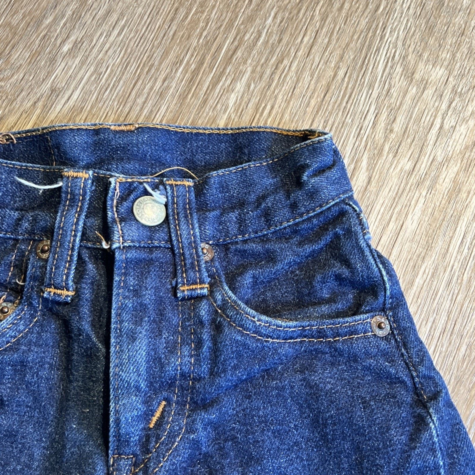 Levi's Levi 302 Big E 0 Toddler Dark Denim V Stitch Dark Indigo Size 25" / US 0 / IT 36 - 8 Thumbnail