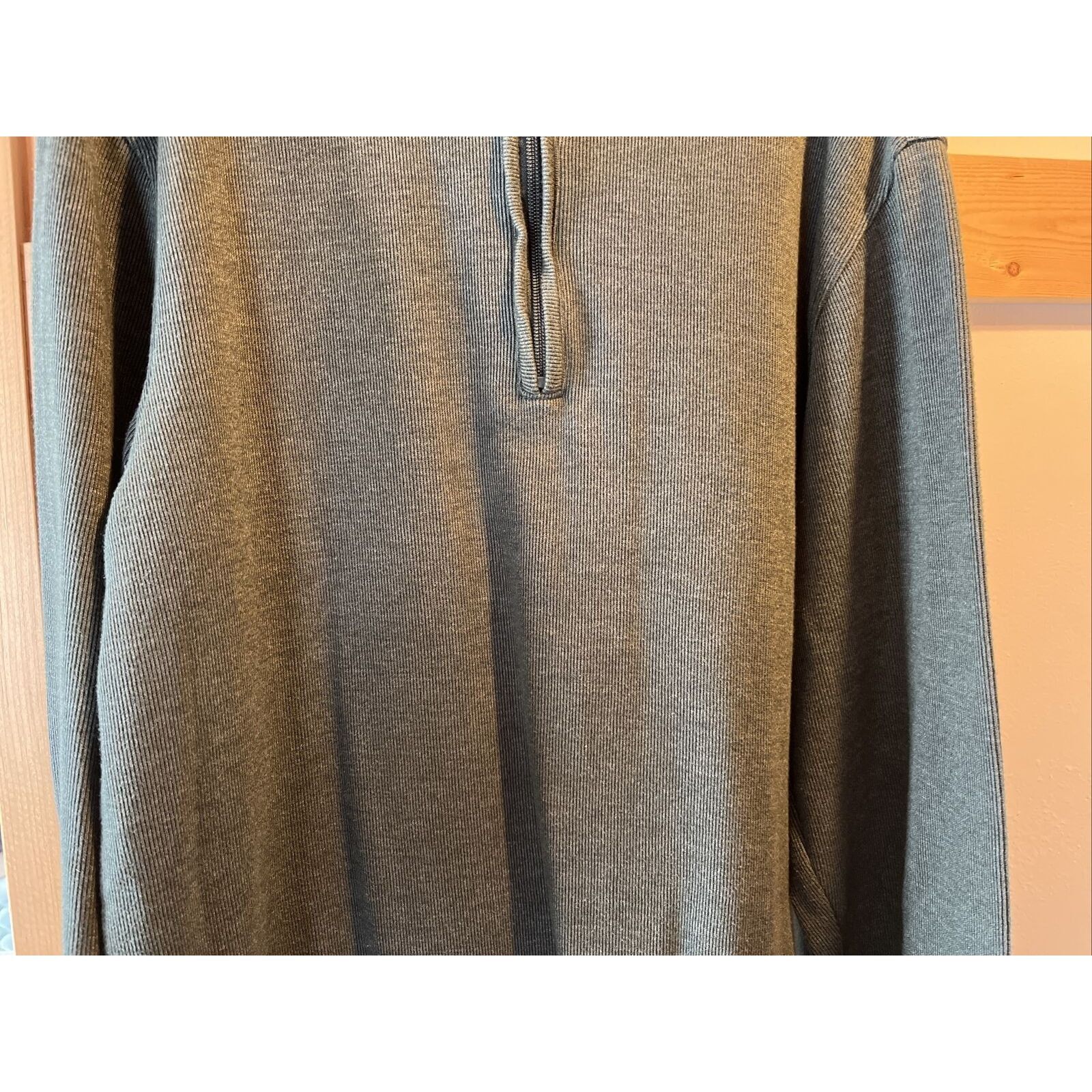 Van Heusen Van Heusen Men’s M Green LS 1/4 Zip Cotton Blend Sweater Size US M / EU 48-50 / 2 - 8 Thumbnail