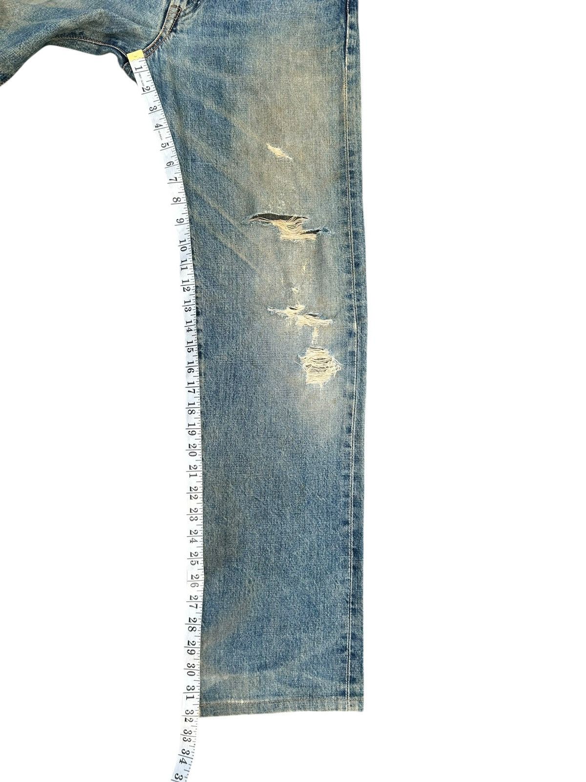 Kapital Thrashed Vintage Edwin 505XX Selvedge Distressed Denim Jeans Size US 29 - 21 Thumbnail
