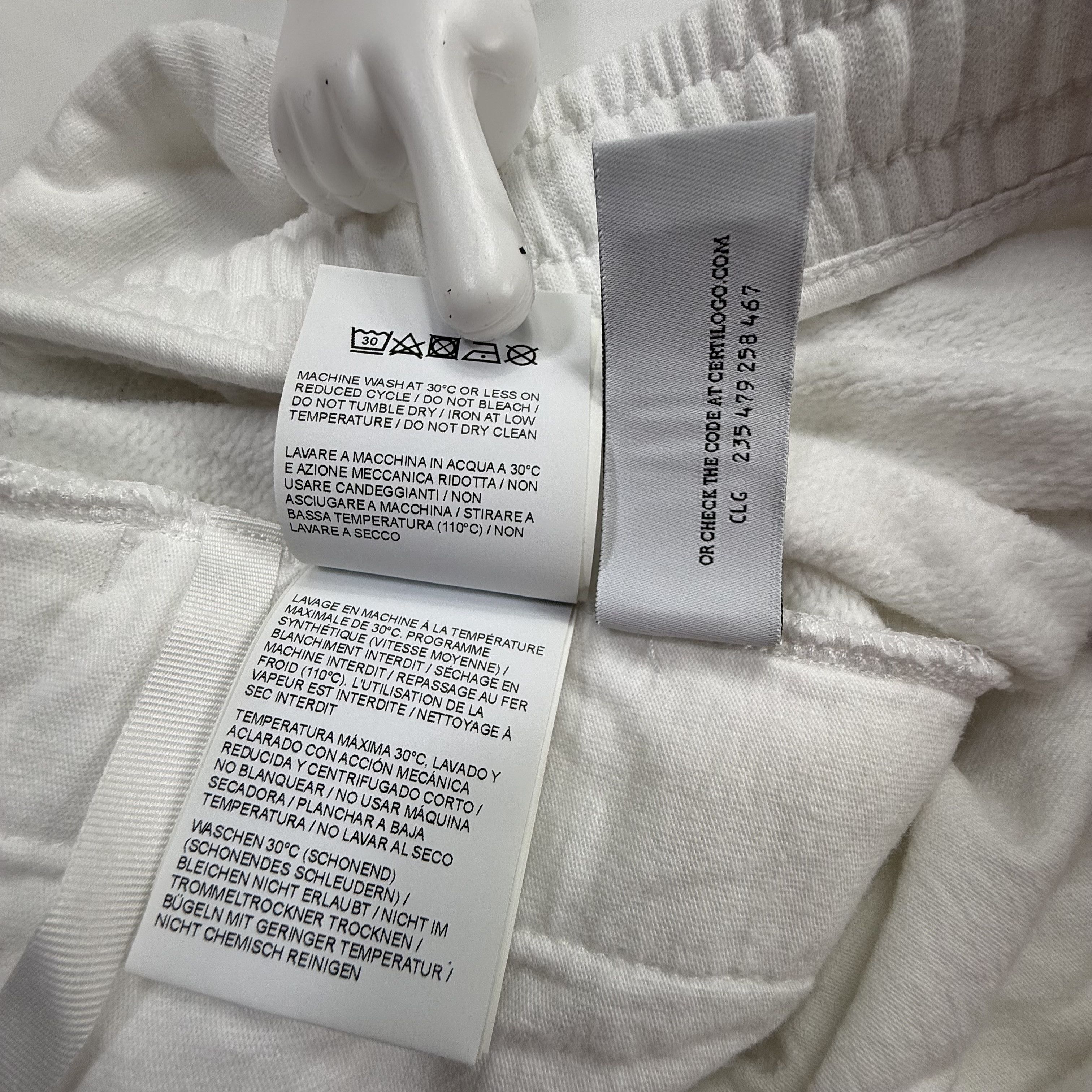 Off-White Off-White Mens White Graphic Sweat Shorts XL Size US 40 / EU 56 - 7 Thumbnail