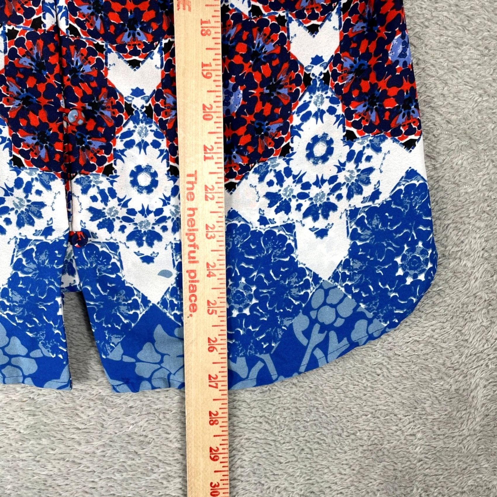 Vintage Daniel Rainn Tank Top Womens XS Petite Red Blue Lace Crochet Boho Shell Floral Size XS / US 0-2 / IT 36-38 - 6 Thumbnail