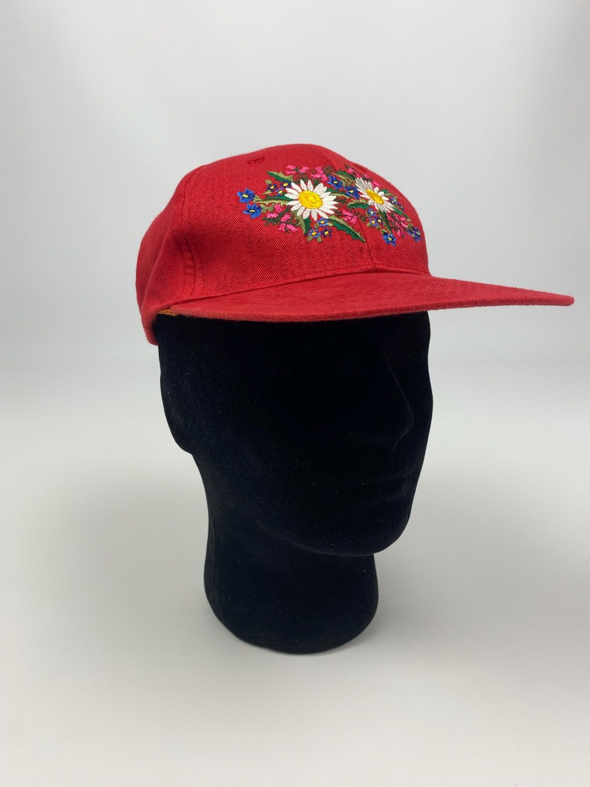 Vintage 1990’s Vintage Alpine Flowers Embroidery Snap Back Cap Size ONE SIZE - 8 Thumbnail