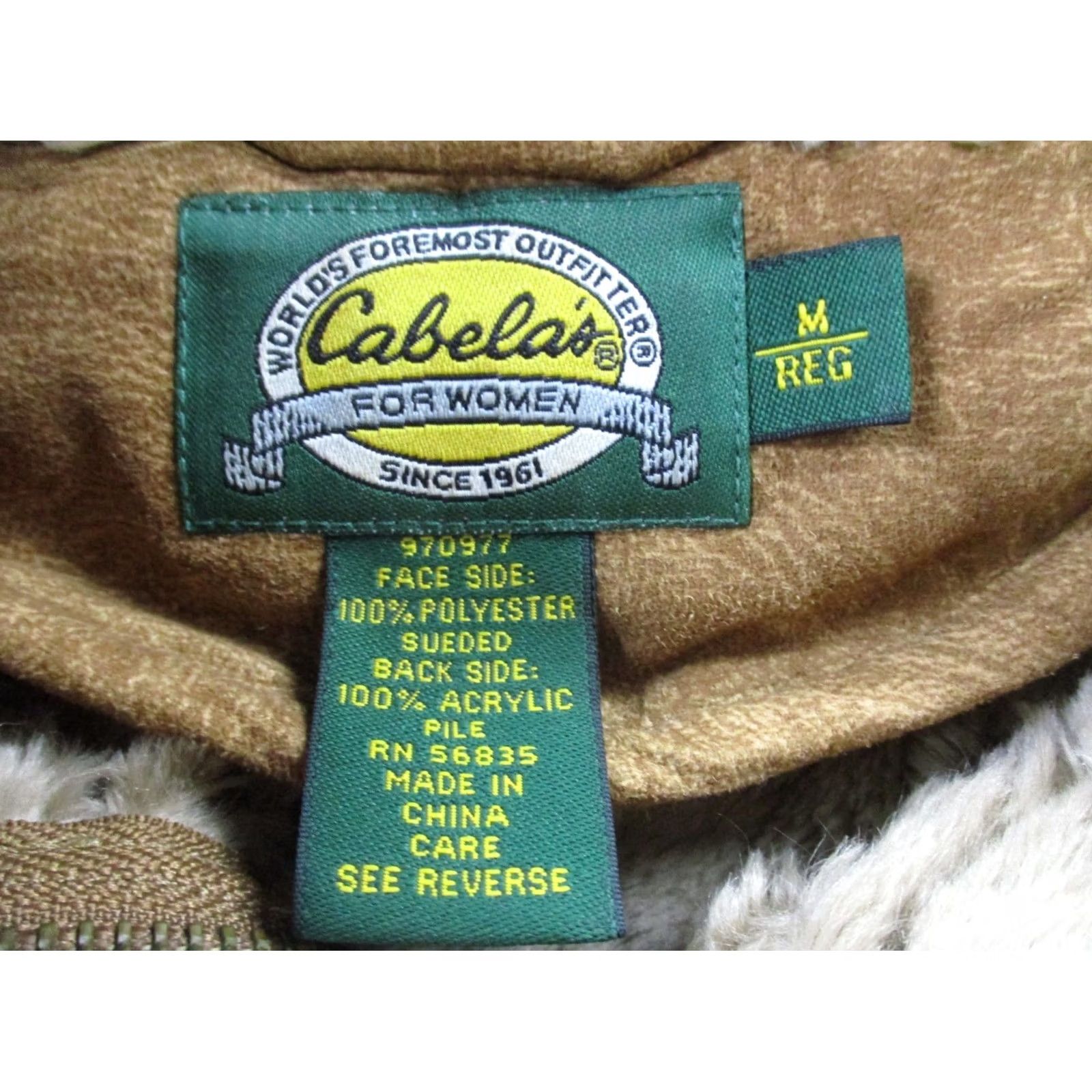 Vintage Cabela's Vest Jacket Women M Suede Fleece Lined Outdoors Hiking Equestrian Preppy Hoodie? Size M / US 6-8 / IT 42-44 - 6 Thumbnail